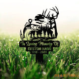 Personalized Deer Hunting Memorial Stake Memorial Stake Hunter Loss In Memorial Of Gift Hunter Loss Dad Lost Sympathy