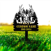 Personalized Deer Hunting Memorial Stake Memorial Stake Hunter Loss In Memorial Of Gift Hunter Loss Dad Lost Sympathy