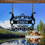 Personalized Deer Sign | Cabin Sign | Last Name Sign | Family Name Sign | Gift For Deer Hunter | Cabin Decor | Outdoor