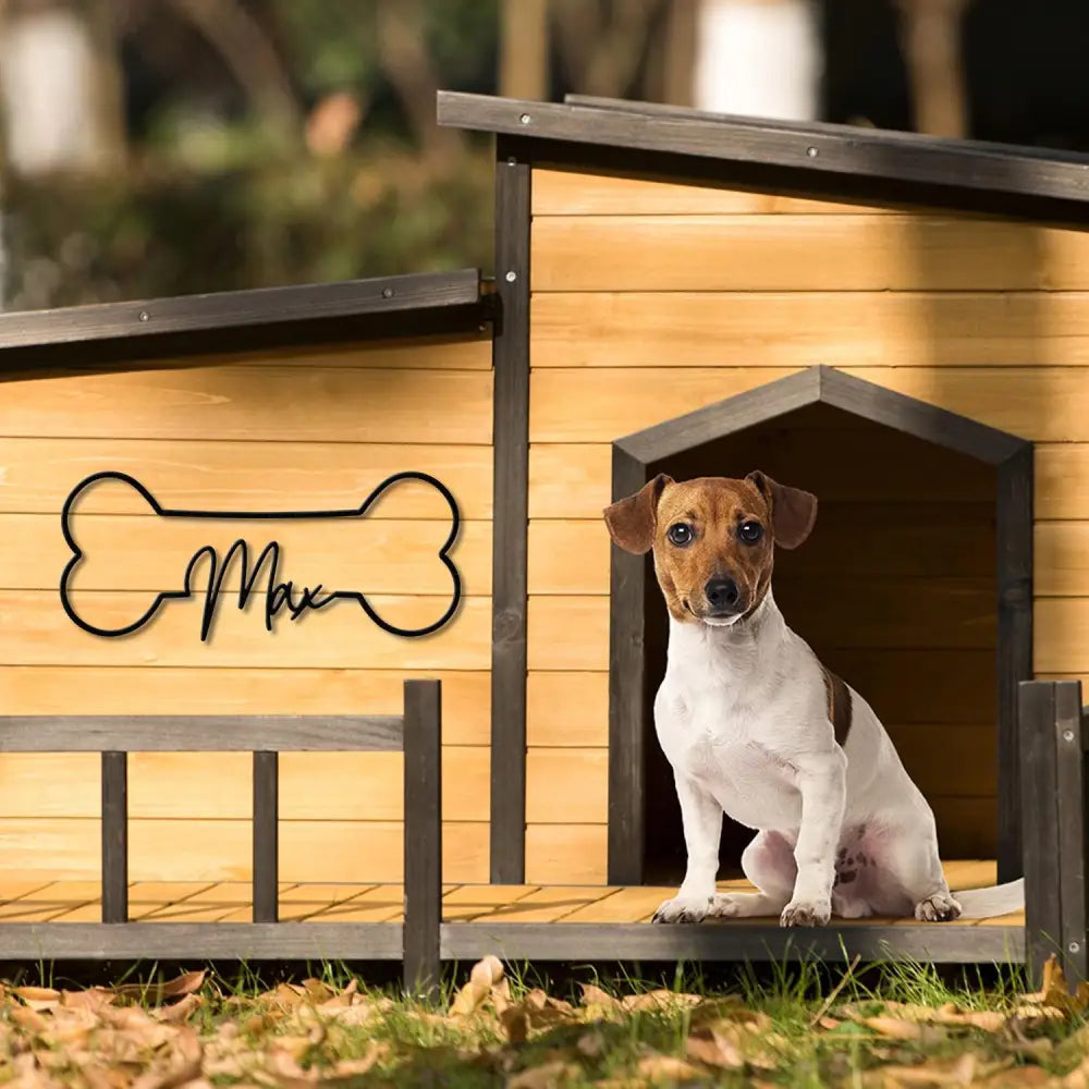 Personalized Dog Crate Metal Sign Custom Dog Decor Hanging Crate Sign Custom Crate Sign Dog Bone Sign Custom Dog Gift