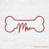 Personalized Dog Crate Metal Sign Custom Dog Decor Hanging Crate Sign Custom Crate Sign Dog Bone Sign Custom Dog Gift