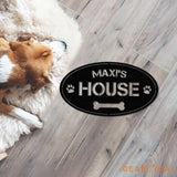 Personalized Dog Crate Metal Sign Custom Dog Decor Hanging Crate Sign Custom Crate Sign Dog Bone Sign Custom Dog Gift