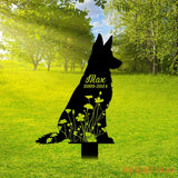 Personalized Dog Memorial Metal Stake - German shepherd Lover - German Shepherd Loss - Sympathy Gift | GearViral