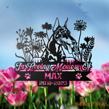 Personalized Dog Memorial Stake - Doberman Sign - In Loving Memory Doberman Dog - Metal Stake | GearViral