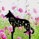 Personalized Dog Memorial Stake - German Shepherd - Metal Stake - German Shepherd Sign | GearViral