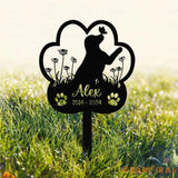 Personalized Dog Memorial Stake Metal Stake Labrador Retriever Sign Sympathy Sign Pet Grave Marker Remembrance Stake
