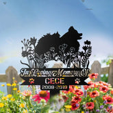 Personalized Dog Memorial Stake - Pomeranian Sign - Dog Garden Decor - Metal Stake | GearViral