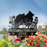 Personalized Dog Memorial Stake - Pomeranian Sign - Dog Garden Decor - Metal Stake | GearViral