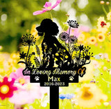 Personalized Dog Memorial Stake - Poodle - Metal Stake - Poodle Sign | GearViral