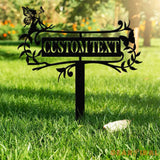 Personalized Fairy Metal Garden Sign,Custom Garden Sign,Fairy Garden Stake,Outdoor Garden Yard Decor,Metal Fairy Garden