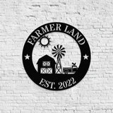 Personalized Family Farm name Metal Sign - Personalize Farm Metal Sign - Farm Metal Decor - Farm Wall Art - Farm Sign
