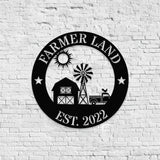 Personalized Family Farm name Metal Sign - Personalize Farm Metal Sign - Farm Metal Decor - Farm Wall Art - Farm Sign