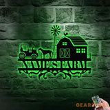 Personalized Farm Life Metal Sign - Wall Art Decor - Personalize Farm Home Sign - Metal Farm Family Name - Farm Decor