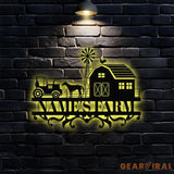 Personalized Farm Life Metal Sign - Wall Art Decor - Personalize Farm Home Sign - Metal Farm Family Name - Farm Decor