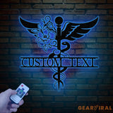 Personalized Floral Nurse Metal Sign RN LPN CNA Gifts Mother’s Day Gift for Nurses Custom Family Name Sign Doctor Gift