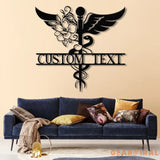 Personalized Floral Nurse Metal Sign RN LPN CNA Gifts Mother’s Day Gift for Nurses Custom Family Name Sign Doctor Gift