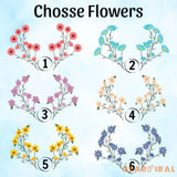 Personalized Floral Pet Portrait Stained Glass Suncatcher Custom Dog Portrait from Photo Pet Memorial Gift Pet Lover