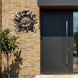 Personalized Garage Metal Sign with Led Light Custom Name Garage Decor Man Cave Sign Workshop Sign Wall Art For Dad Dad