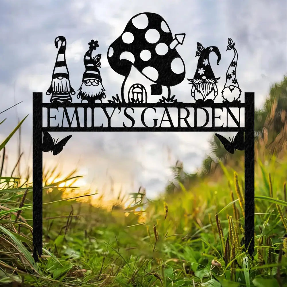 Personalized Garden Gnome Yard Stake Custom Gnome Gifts Yard Decor - Gearviral