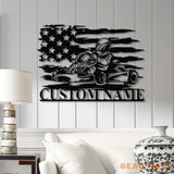 Personalized Go Kart Racing Metal Sign with LED Light Custom Go Kart Racing Sign Go Kart Racer Name Sign Go Kart Gifts