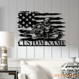 Personalized Go Kart Racing Metal Sign with LED Light Custom Go Kart Racing Sign Go Kart Racer Name Sign Go Kart Gifts