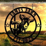 Personalized Goat Metal Sign - Goat Farm Sign - Ranch Farm Sign - Custom Metal Farm Sign | GearViral