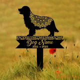 Personalized Golden Retriever Mandala Garden Stake Zentangle Yard Art Dog Memorial Sign Outdoor Decor Pet Loss Sympathy