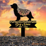 Personalized Golden Retriever Mandala Garden Stake Zentangle Yard Art Dog Memorial Sign Outdoor Decor Pet Loss Sympathy