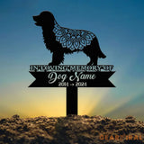 Personalized Golden Retriever Mandala Garden Stake Zentangle Yard Art Dog Memorial Sign Outdoor Decor Pet Loss Sympathy