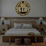 Personalized Golf Couple Wedding Metal Sign with Led Lights Couple Therapy Sign Custom Name Sign Couple Golfer Gifts