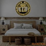 Personalized Golf Couple Wedding Metal Sign with Led Lights Couple Therapy Sign Custom Name Sign Couple Golfer Gifts