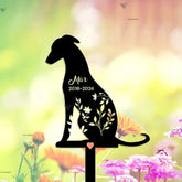 Personalized Greyhound Metal Stake - Dog Memorial Gift - Custom Dog Memorial - Pet Loss Gift | GearViral