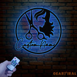 Personalized Hair Salon Metal Sign Custom Hairstylist Wall Decor Beauty Salon Welcome Sign Salon Wall Art Christmas