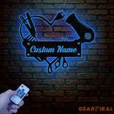 Personalized Hair Salon Metal Sign Custom Hairstylist Wall Decor Beauty Salon Welcome Sign Salon Wall Art Christmas