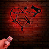 Personalized Hair Salon Metal Sign Custom Hairstylist Wall Decor Beauty Salon Welcome Sign Salon Wall Art Christmas