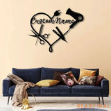 Personalized Hair Salon Metal Sign Custom Hairstylist Wall Decor Beauty Salon Welcome Sign Salon Wall Art Christmas