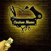 Personalized Hair Salon Metal Sign Custom Hairstylist Wall Decor Beauty Salon Welcome Sign Salon Wall Art Christmas