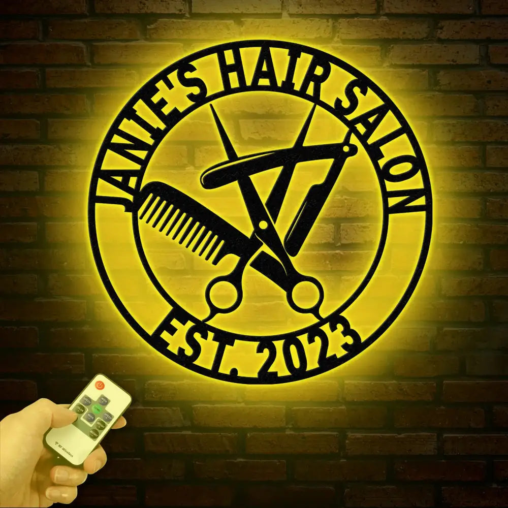 Personalized Hair Salon Metal Sign Custom Hairstylist Wall Decor Beauty Salon Welcome Sign Salon Wall Art Christmas