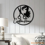 Personalized Hair Salon Metal Sign Custom Hairstylist Wall Decor Beauty Salon Welcome Sign Salon Wall Art Christmas