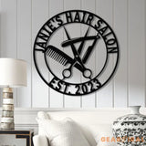 Personalized Hair Salon Metal Sign Custom Hairstylist Wall Decor Beauty Salon Welcome Sign Salon Wall Art Christmas