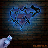 Personalized Hair Salon Metal Sign Custom Hairstylist Wall Decor Beauty Salon Welcome Sign Salon Wall Art Christmas