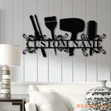 Personalized Hair Salon Metal Sign Custom Hairstylist Wall Decor Beauty Salon Welcome Sign Salon Wall Art Christmas