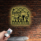 Personalized Hanging Metal Greenhouse Sign Custom Gardener Gift Garden Wall Art,Garden Decor,Personalized Gardener Name