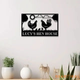 Personalized Hen House Sign with Led Light Chicken Coop Sign Farm Metal Sign Metal Farm Coop Sign Custom Chicken Coop