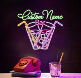 Personalized Home Bar Neon Sign Custom Name Bar Neon Sign Neon Sign Gifts Neon Sign for Dad Christmas Gift Neon Man