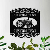 Personalized Home Farm Metal Sign - Wall Art Decor - Personalize Farm Home Sign - Metal Farm Family Name - Garden Decor
