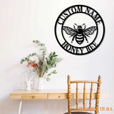 Personalized Honey Bee Sign - Bee Farm - Custom Metal Bee Decor - Custom Garden Sign | GearViral