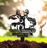 Personalized Hunting Memorial Stake - Fishing Stake - Fisher Loss - Hunter loss | GearViral