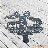 Personalized Hunting Memorial Stake - Fishing Stake - Fisher Loss - Hunter loss | GearViral