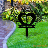 Personalized In Loving Memories Stake Dad Loss Mom Loss Religion Metal Stake Sympathy Sign Grave Marker Remembrance